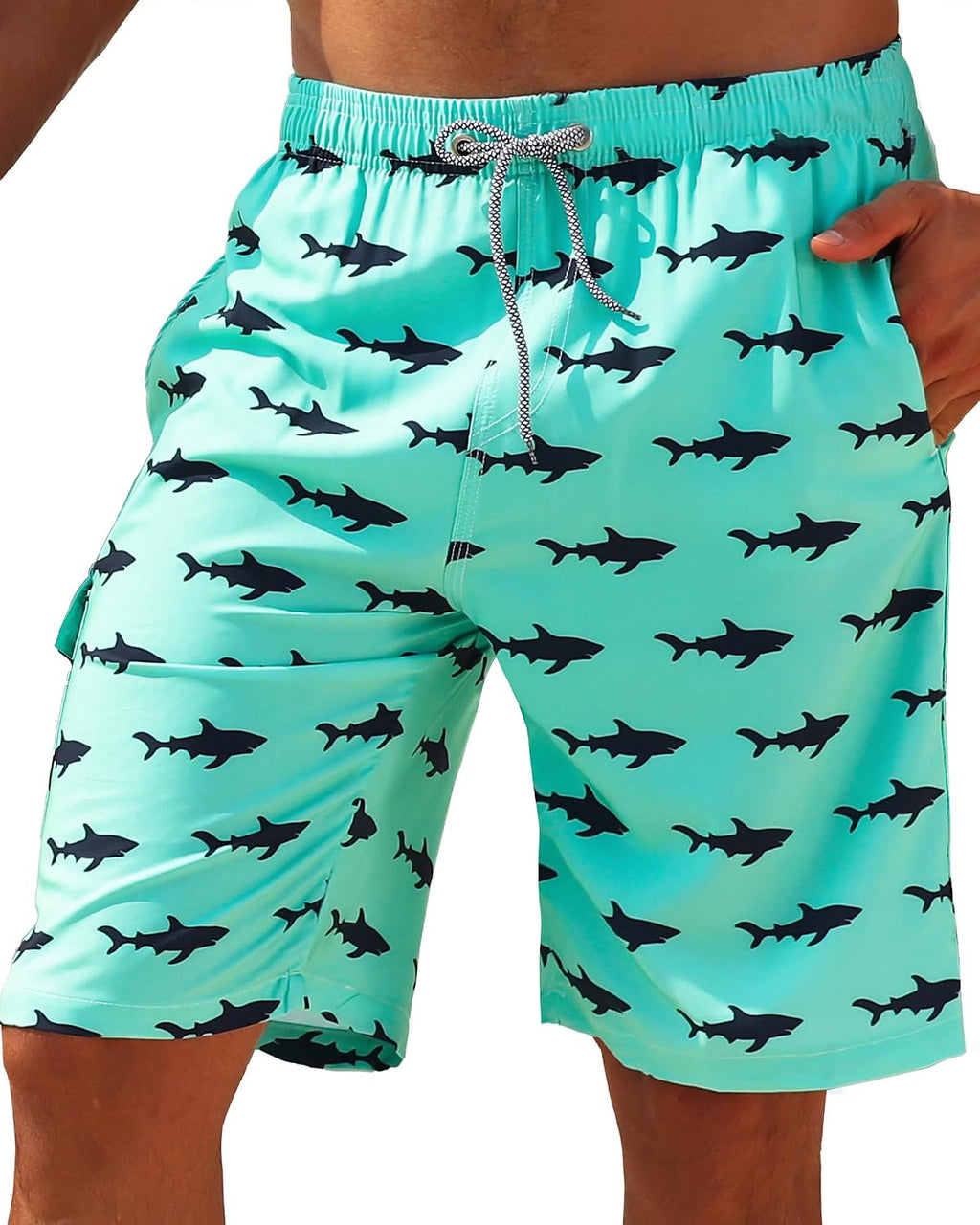 Men's Swim Trunks 9" Quick Dry Bathing Suit Big & Tall Beach Swimsuits
