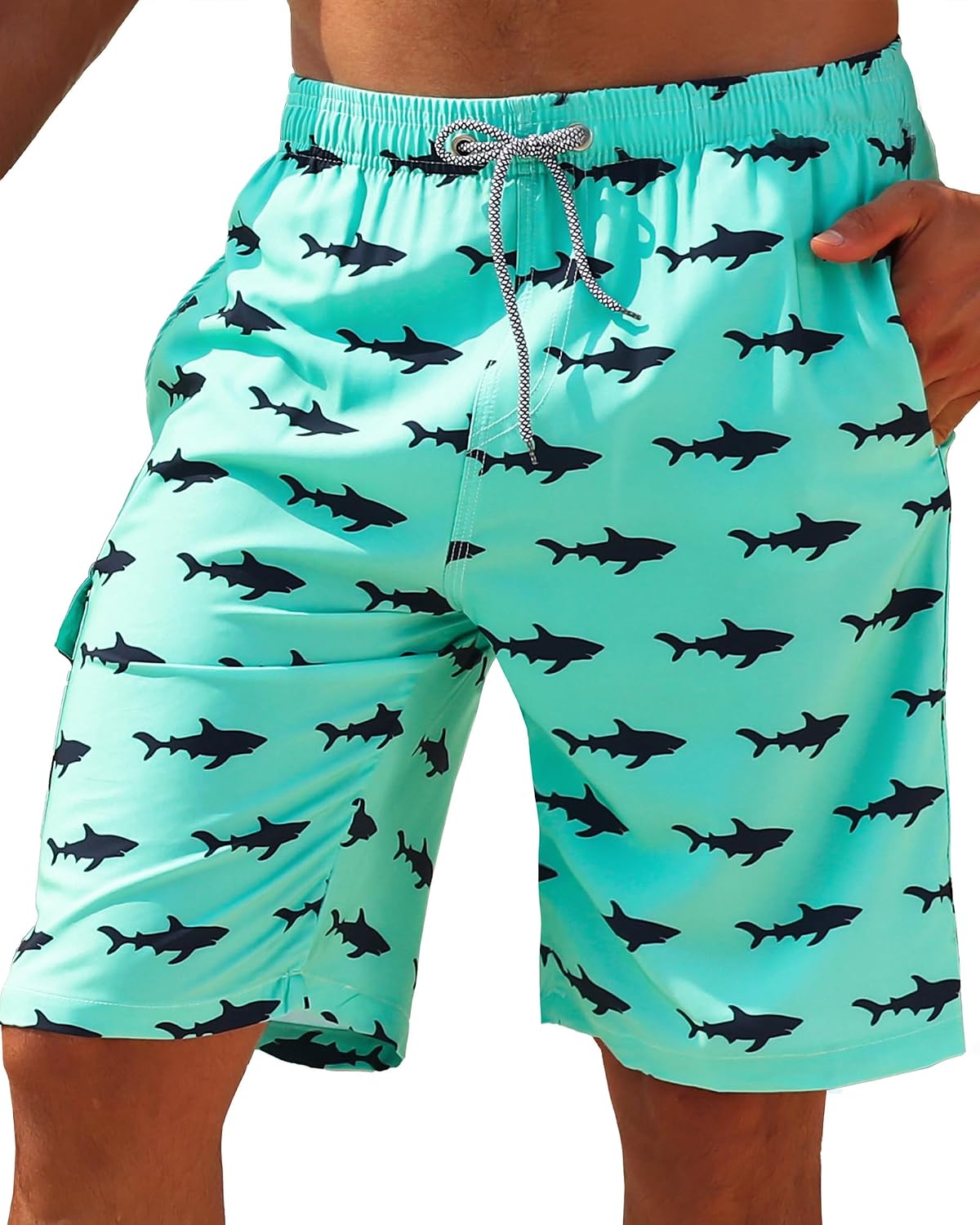Men's Swim Trunks 9" Quick Dry Bathing Suit Big & Tall Beach Swimsuits